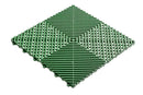 Hunn Huso II Dalle de sol carrée synthétique 40x40cm Vert 