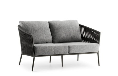 Hunn Kapstadt Canapé 2 places avec Cordes Anthracite Kuba Gris 