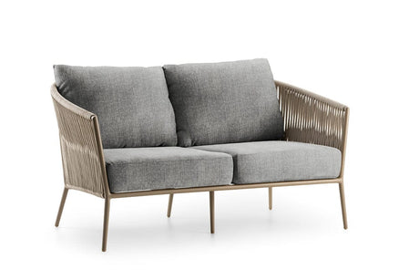 Hunn Kapstadt Canapé 2 places avec Cordes Taupe Kuba Gris 