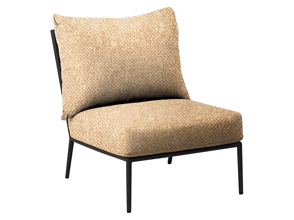 Hunn Kapstadt Fauteuil Club Lounge sans accoudoirs Anthracite Havanna Beige 