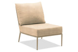 Hunn Kapstadt Fauteuil Club Lounge sans accoudoirs Taupe Havanna Beige 