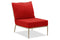 Hunn Kapstadt Fauteuil Club Lounge sans accoudoirs Taupe Solid Rouge 