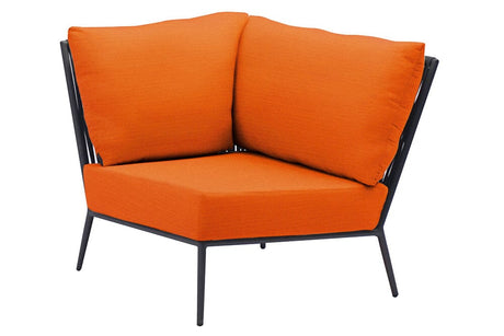 Hunn Kapstadt Module d'angle avec Cordes Anthracite Solid Orange 
