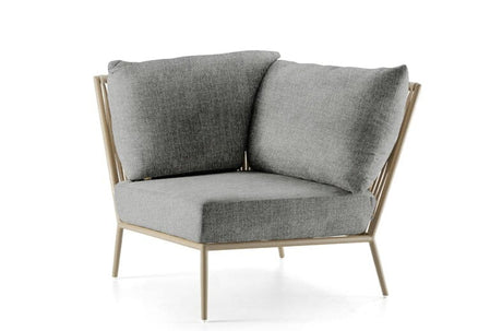 Hunn Kapstadt Module d'angle avec Cordes Taupe Kuba Gris 