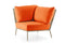 Hunn Kapstadt Module d'angle avec Cordes Taupe Solid Orange 