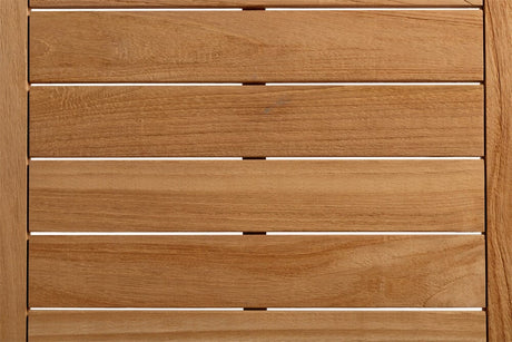 Hunn Kapstadt Table repas 160x90cm Anthracite Teck Naturel 