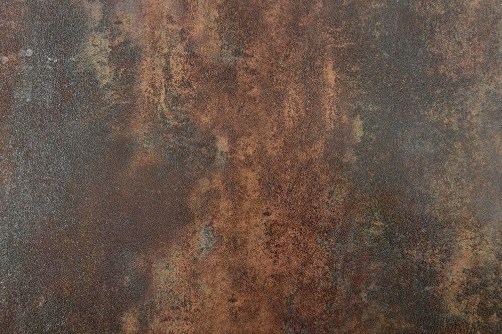 Hunn Kapstadt Table repas 220x100cm Blanc Céramique Oxido Rouille 7mm 