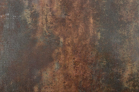 Hunn Kapstadt Table repas 90x90cm Anthracite Céramique Oxido Rouille 7mm 