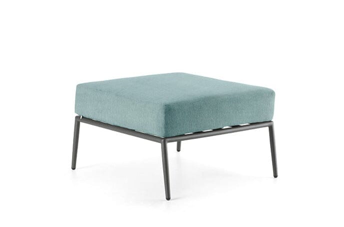 Hunn Kapstadt Tabouret/Repose-pieds Anthracite Kuba Bleu Clair 