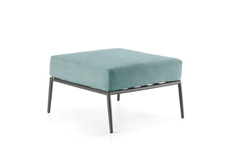 Hunn Kapstadt Tabouret/Repose-pieds Anthracite Kuba Bleu Clair 