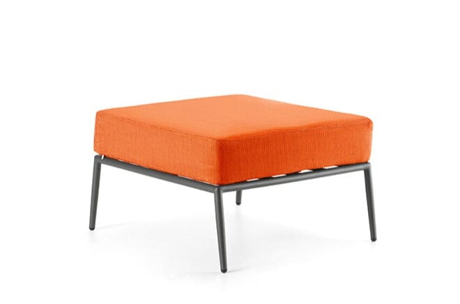Hunn Kapstadt Tabouret/Repose-pieds Anthracite Solid Orange 