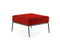 Hunn Kapstadt Tabouret/Repose-pieds Anthracite Solid Rouge 