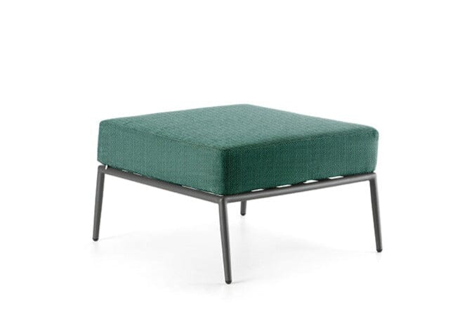 Hunn Kapstadt Tabouret/Repose-pieds Anthracite Solid Vert Sapin 