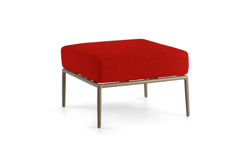 Hunn Kapstadt Tabouret/Repose-pieds Taupe Solid Rouge 