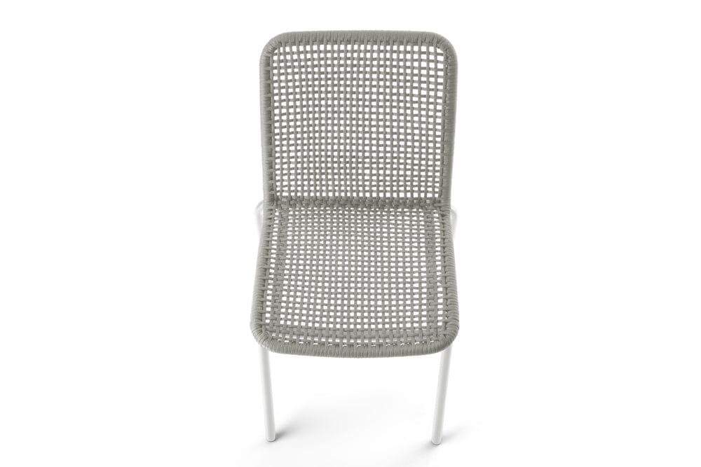 Hunn Palma Chaise repas Blanc avec Cordes 