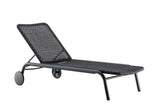 Hunn Palma Transat chaise longue avec cordes Anthracite - Anthracite 
