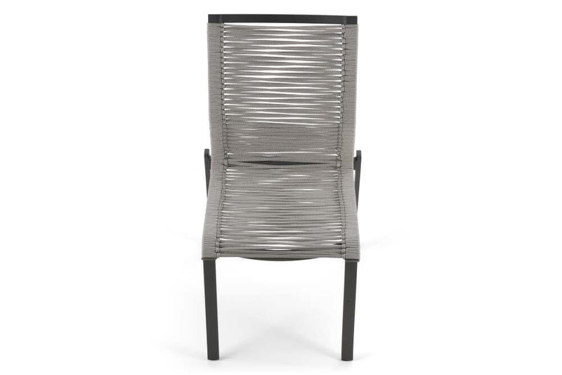 Hunn Porto Aluminium Chaise repas avec cordes 
