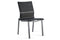 Hunn Porto Aluminium Chaise repas avec toile double rembourrée Noir 