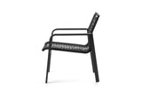 Hunn Porto Aluminium Fauteuil Club Lounge avec cordes 