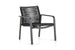 Hunn Porto Aluminium Fauteuil Club Lounge avec cordes 