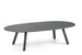 Hunn San Diego Table basse ovale alu 120x60cm h:30cm Anthracite 