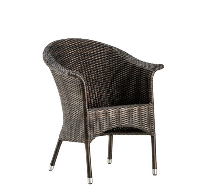 Hunn San Remo II Fauteuil repas Résine Tressée Bronze 6mm 