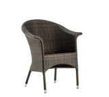 Hunn San Remo II Fauteuil repas Résine Tressée Bronze 6mm 