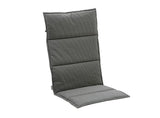 Hunn Victoria Coussin d'assise et de dossier pour chaise longue Dralon Rayé Anthracite/Gris 