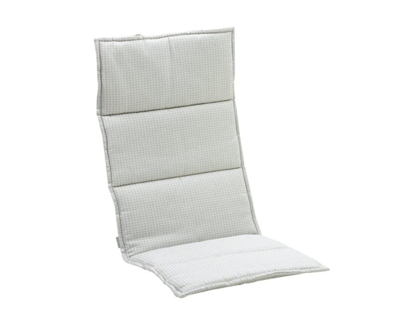 Hunn Victoria Coussin d'assise et de dossier pour chaise longue Dralon Vichy Karo Beige 