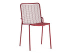 Hunn Vienna Chaise repas empilable Rouge Rubis 