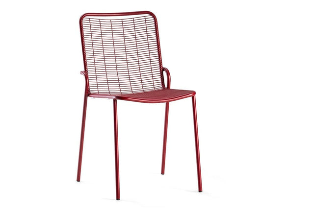 Hunn Vienna Chaise repas empilable Rouge Rubis 