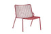 Hunn Vienna Fauteuil bas sans accoudoirs empilable Rouge Rubis 