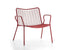 Hunn Vienna Fauteuil Club Lounge empilable Rouge Rubis 
