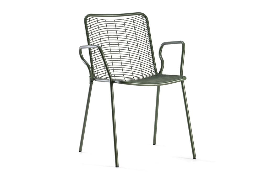 Hunn Vienna Fauteuil repas empilable Vert 