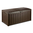 Keter Glenwood Box Coffre de rangement Banc 128x65cm H:61cm Brun espresso 