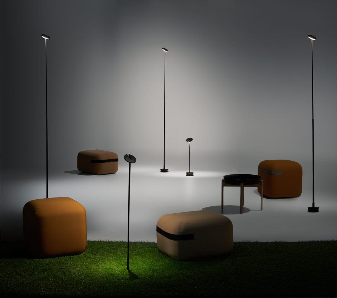 LEDS C4 Invisible borne lampe d'extérieur hauteur 210cm, à visser 