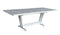 Les Jardins Amaka Table extensible 170/230x90cm Piètement Blanc / HPL décor Béton ciré 