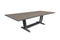Les Jardins Amaka Table extensible 200/300x100cm Piètement Gris espace / HPL décor Céramique grise 