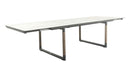 Les Jardins Bastingage Table extensible 210/315x105cm Piètement Gris espace 