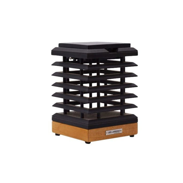 Les Jardins Tekura Centre de table Teck naturel et HPL Ardoise 