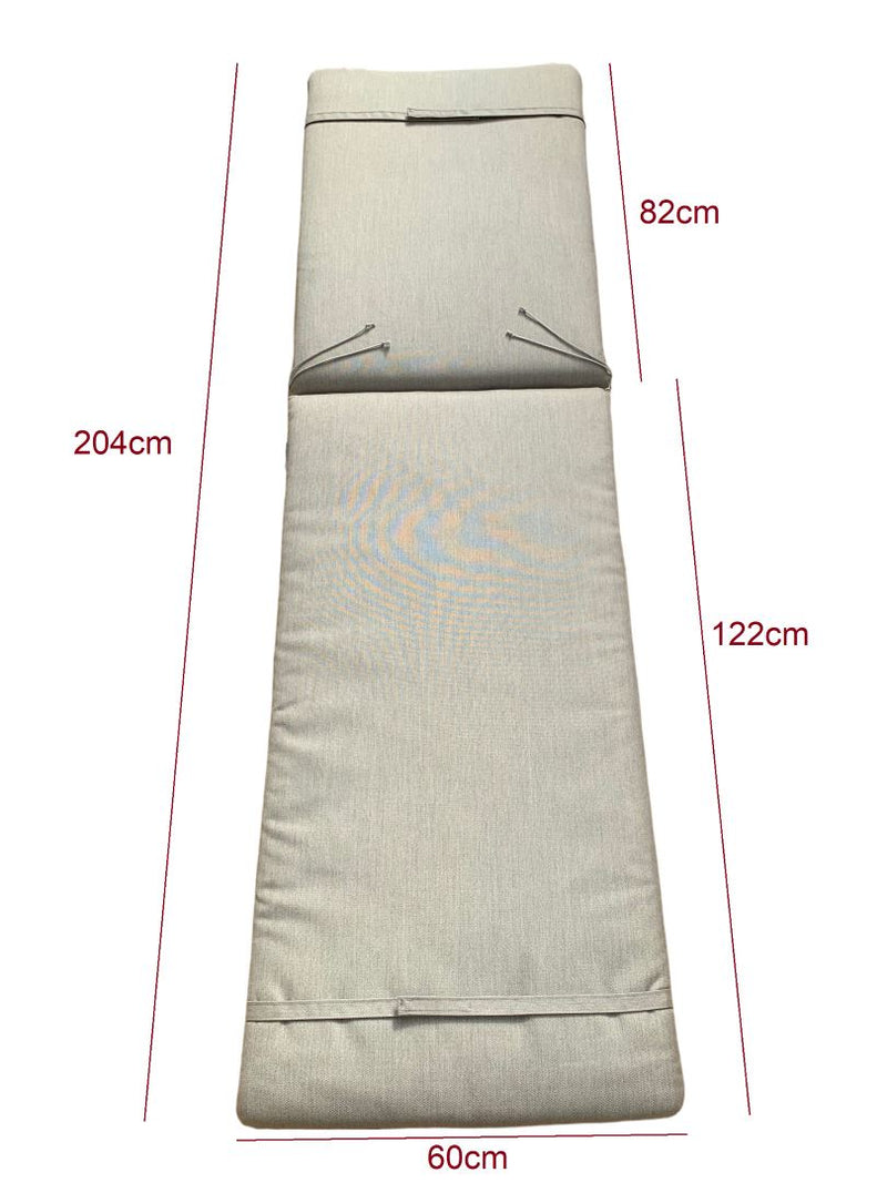 Liah Coussin Matelas standard pour Chaise longue 204x60cm en Tissu Sunbrella 