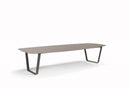 Manutti Air Table 340x118cm Hauteur: 75cm Lava WF10 Céramique Basalt Grey 6mm (6K70) 