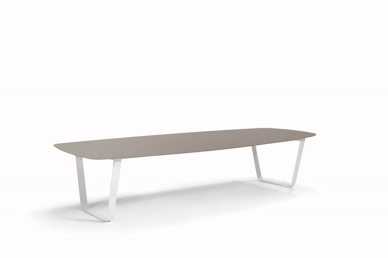 Manutti Air Table 340x118cm Hauteur: 75cm White WF08 Céramique Basalt Grey 6mm (6K70) 