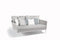 Manutti Cascade Daybed, coussins en sus White AF08 - Rope silver 45mm 3R02 