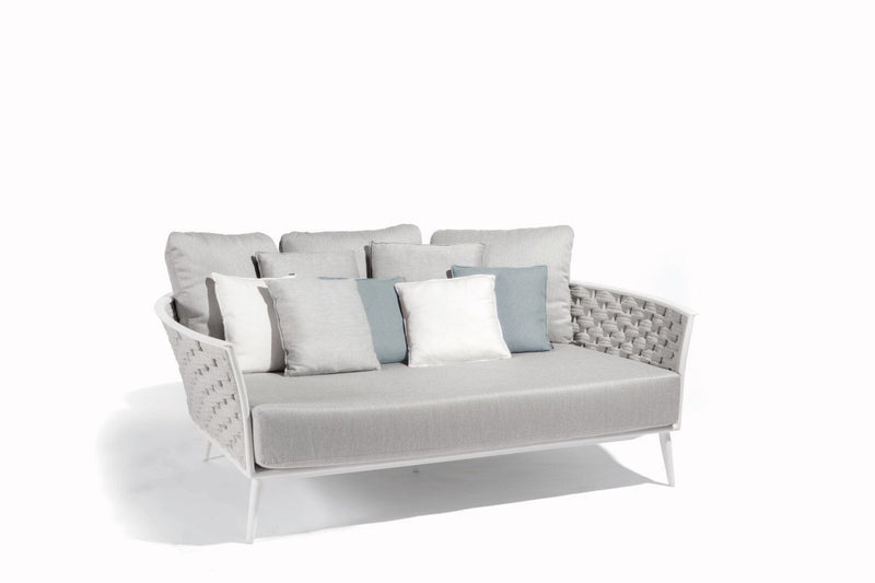 Manutti Cascade Daybed, coussins en sus White AF08 - Rope silver 45mm 3R02 