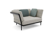 Manutti Flex Fauteuil club 1-Seater, coussins en sus Black AF07 - Teak nero (HFTN) 