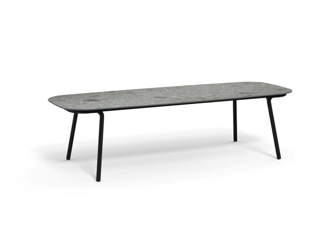 Manutti Minus Table 280x100cm D 75h Hauteur: 75cm Lava AF10 Céramique Fossil 12mm (5K53) 