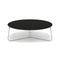 Manutti Mood Coffee table - Table basse ronde Ø 100cm h:33cm Plateau Céramique ou HPL Flint SF13 Ceramic Basalt Black 12mm 5K67 