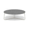 Manutti Mood Coffee table - Table basse ronde Ø 100cm h:33cm Plateau Céramique ou HPL Flint SF13 Ceramic Basalt Grey 6mm 6K70 
