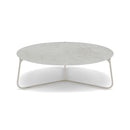 Manutti Mood Coffee table - Table basse ronde Ø 100cm h:33cm Plateau Céramique ou HPL Flint SF13 Ceramic Concrete 12mm 5K68 